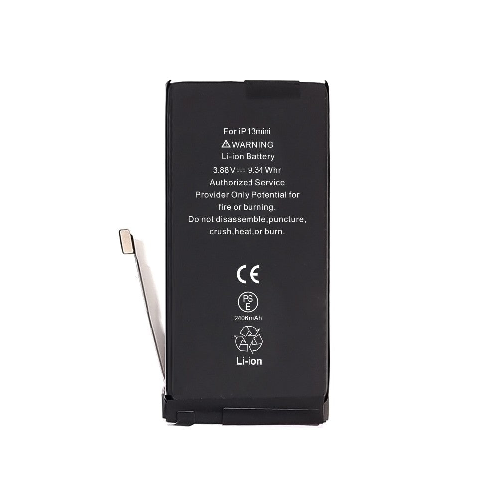 iPhone 13 mini Replacement Battery with Adhesive Strips 2406mAh (Standard Quality+TI Solution) iPhone 13 mini Replacement Battery with Adhesive Strips 2406mAh (Standard Quality+TI Solution)